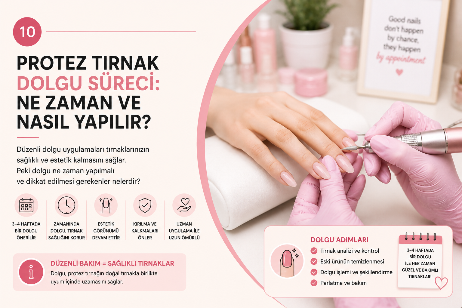 Protez Tırnakta Dolgu (Fill-in) Süreci: Ne Zaman ve Nasıl Yapılmalı?